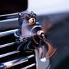 Drive Buddy Car Air Freshener Bear Pilot - Auto Accessories Interior Perfume Diffuser with Rotating Propeller Outlet & Magnetic Design