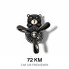 Drive Buddy Car Air Freshener Bear Pilot - Auto Accessories Interior Perfume Diffuser with Rotating Propeller Outlet & Magnetic Design